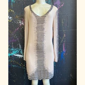 HAUTE HIPPIE SILK BEADED DRESS
